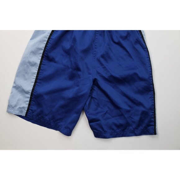 Vintage 90s Pepsi Co Mens Medium Spell Out Reflective Surf Board Shorts Blue - Picture 10 of 10